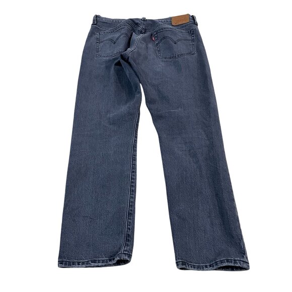 Levi's 501 Skinny Premium Jeans Women's Size 30x28 Gray Denim Button Fly Big E - Picture 8 of 8